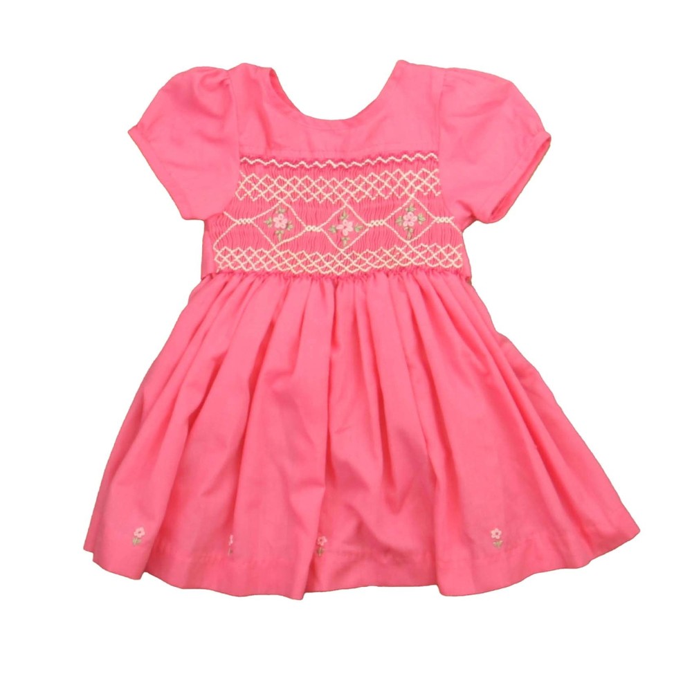 Silly Sissy Girls Pink Smocked Dress size: 12 Months